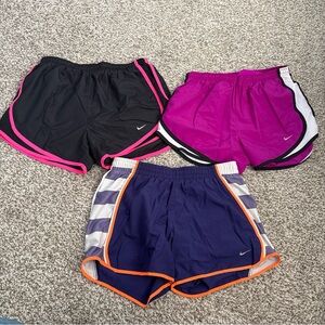 Nike Women's Athletic Shorts - Black, Pink, Purple